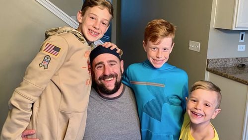 Pete Rosengren died Sunday after trying to rescue his three sons Gavin, 14, Charlie, 12, and Grant, 7, who became trapped in a rip current in the Gulf of Mexico.