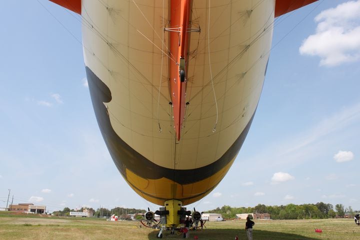 Despicablimp flies over Atlanta