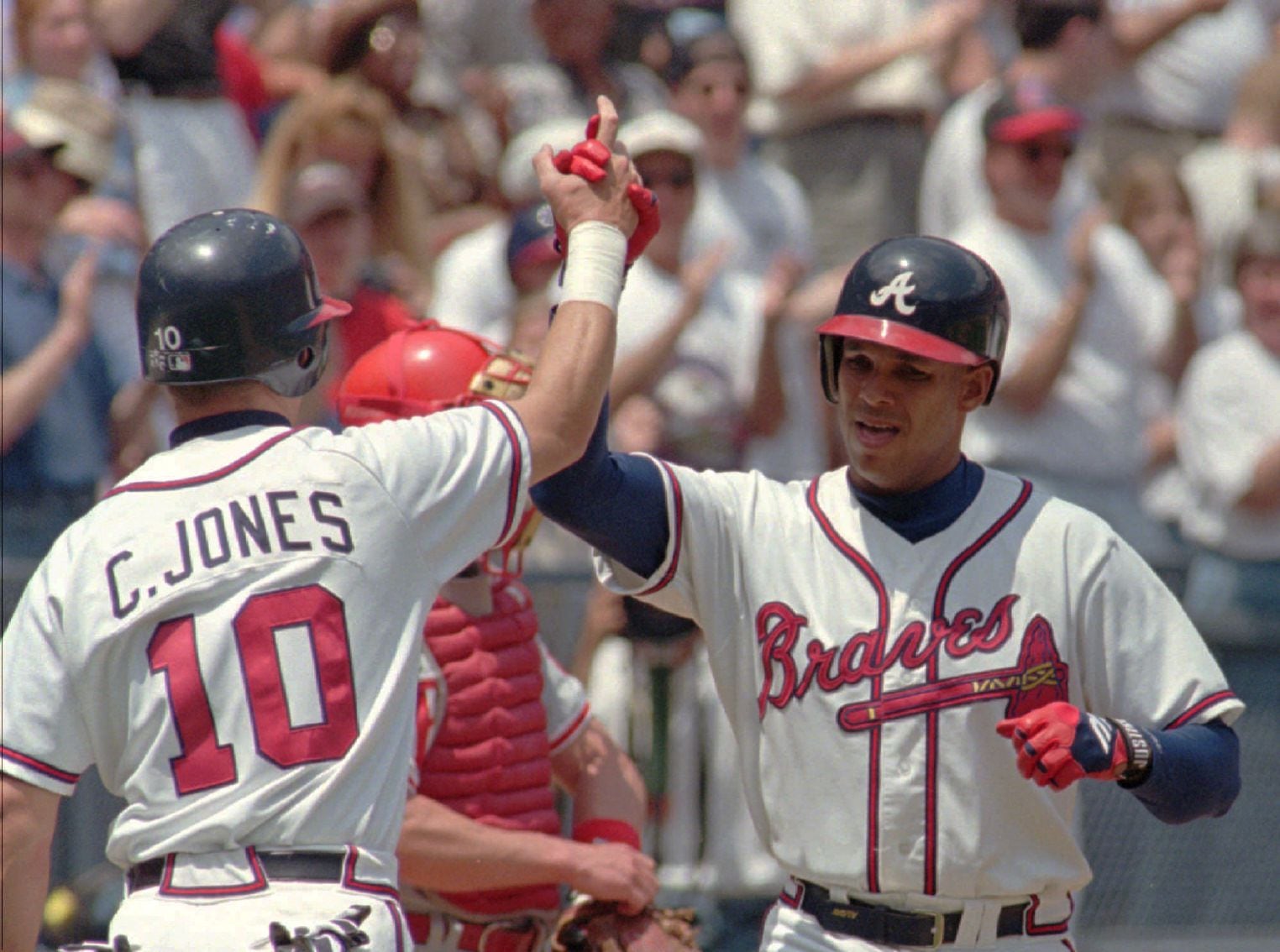 Marquis Grissom, David Justice meet new teammates: On this day in