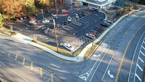 New sidewalks have been installed along Perimeter Center East and the Perimeter Center East Extension in Dunwoody. (Courtesy of Dunwoody)