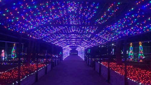 Throughout Georgia, 112 Events are hosting Christmas light shows until the end of December - a walk-thru in Woodstock and a drive-thru in Canton. (Courtesy of 112 Events)