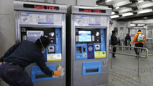 MARTA has stepped up cleaning and taken other precautions to protect passengers and employees. But 22 MARTA employees have tested positive for COVID-19 so far. (MARTA PHOTO)