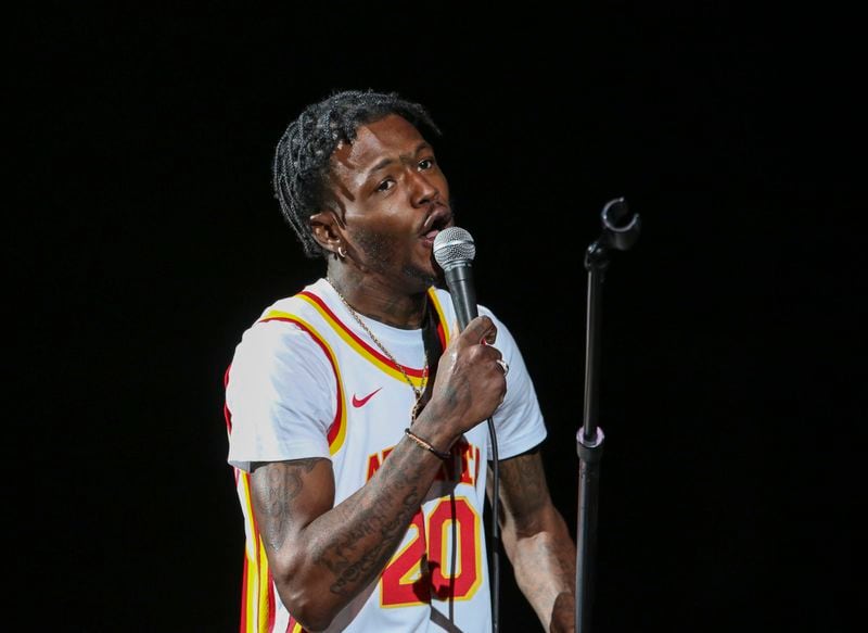 DC Young Fly Performs at The In Real Life Comedy Tour at State Farm Arena on Friday, May 7, 2021, in Atlanta. (Photo by Robb Cohen/Invision/AP)