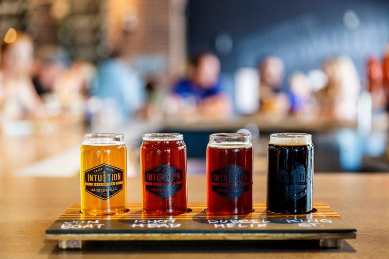 The seasonal IPAs and stouts are frontrunners at Intuition Ale Works in Jacksonville, Florida.
(Courtesy of Visit Jacksonville)