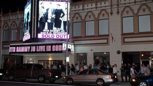 In 2010, fans line the sidewalk in front of the Buckhead Theatre for a Scissor Sisters concert. Photo: Robb D. Cohen / www.robbsphotos.com