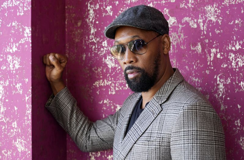 Musician, actor and filmmaker RZA poses for a portrait at his office, Wednesday, Aug. 28, 2024, in Los Angeles. (AP Photo/Chris Pizzello)