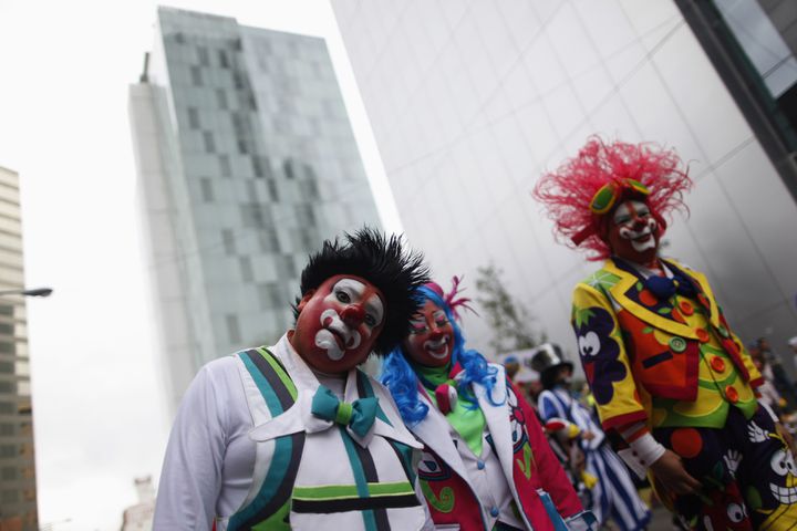 Clowns gather in Mexico City