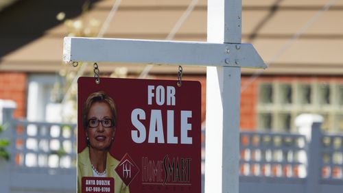 A for sale sign stands outside a residence in Niles, Ill., Monday, July 1, 2024. On Wednesday, July 3, 2024, the Labor Department reports on the number of people who applied for unemployment benefits last week. (AP Photo/Nam Y. Huh)