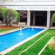 A reflective pool  in front of the Jimmy Carter Presidential Library and Museum in Atlanta. A number of events are planned to mark the former president's 100th birthday later this year. Some of the events are scheduled in Carter's hometown of Plains and in Atlanta, including at the presidential library. (James Kirkikis/Dreamstime/TNS)