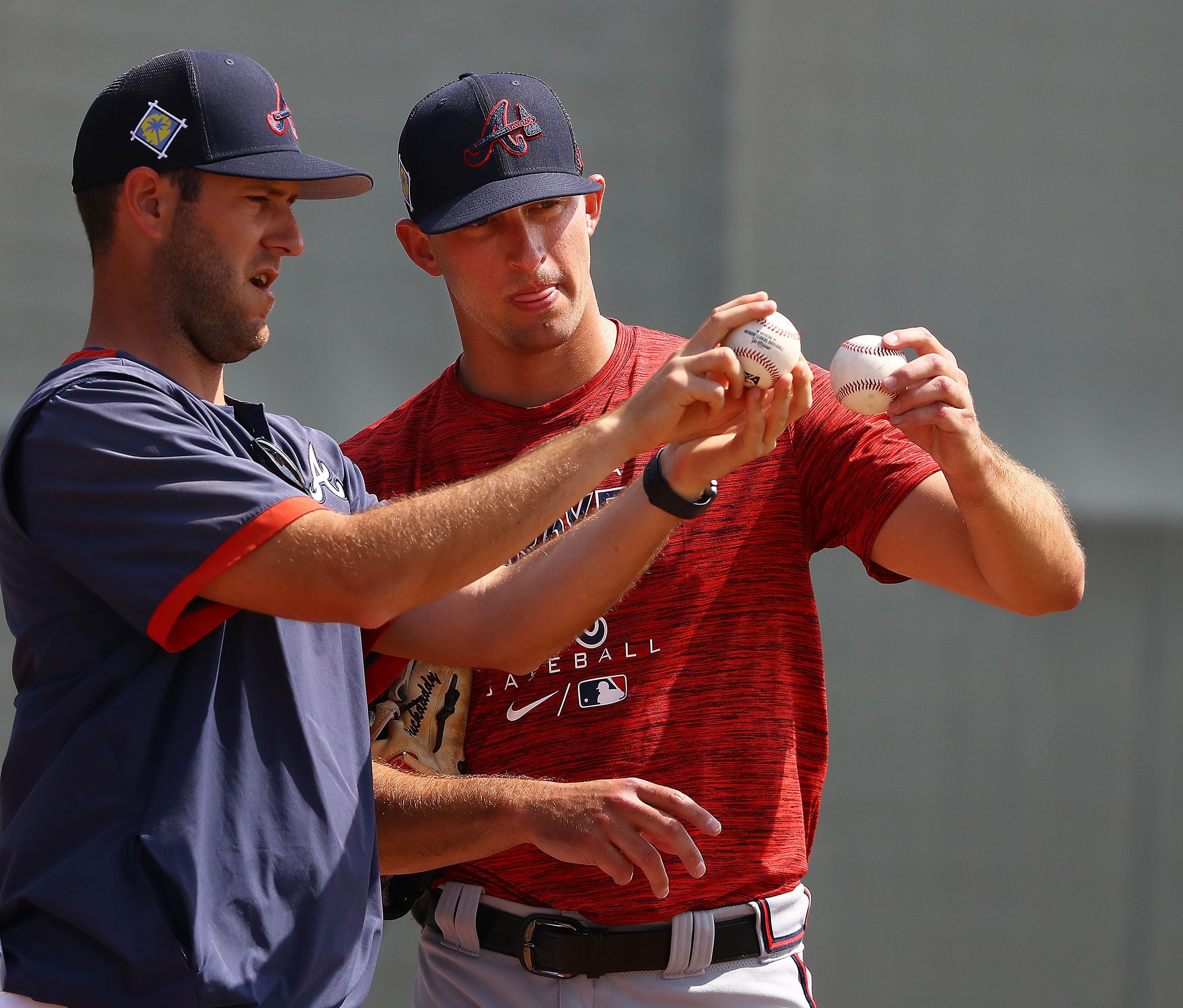 Atlanta Braves pitcher Rolddy Munoz (40) during a MiLB Spring