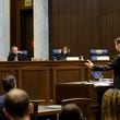 Solicitor General Stephen Petrany speaks during the oral arguments for the challenge to Georgia's abortion law at the Georgia Supreme Court in March 2023. (Miguel Martinez / miguel.martinezjimenez@ajc.com)