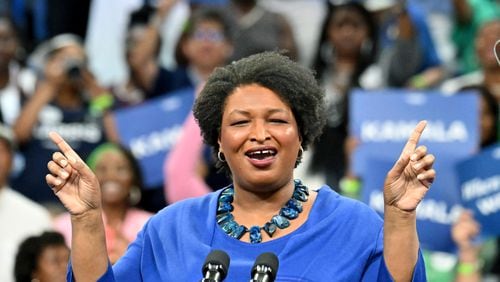 Former gubernatorial candidate Stacey Abrams has created a new political organization called Speak Up PAC to defeat former President Donald Trump and help Democrats on the ticket this November. (Hyosub Shin / Hyosub.Shin / ajc.com)