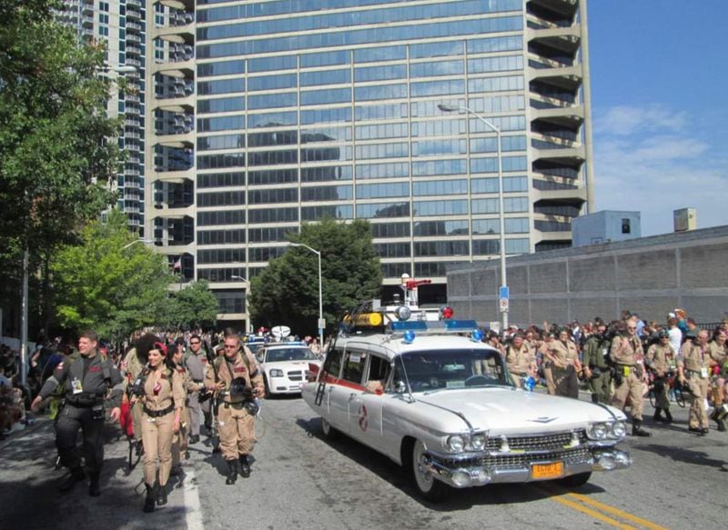 The Georgia Ghostbusters crew at the Dragon Con parade in 2013. CONTRIBUTED