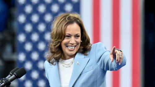 Vice President Kamala Harris drew a large crowd to her campaign rally in Atlanta on Tuesday.