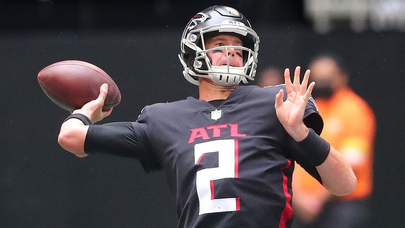 Who is Atlanta Falcons quarterback Matt Ryan, how many Super Bowl's has he  played in and what is his NFL record?