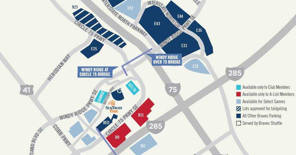 Where To Park At Suntrust Park Braves Stadium Parking Lots Prices