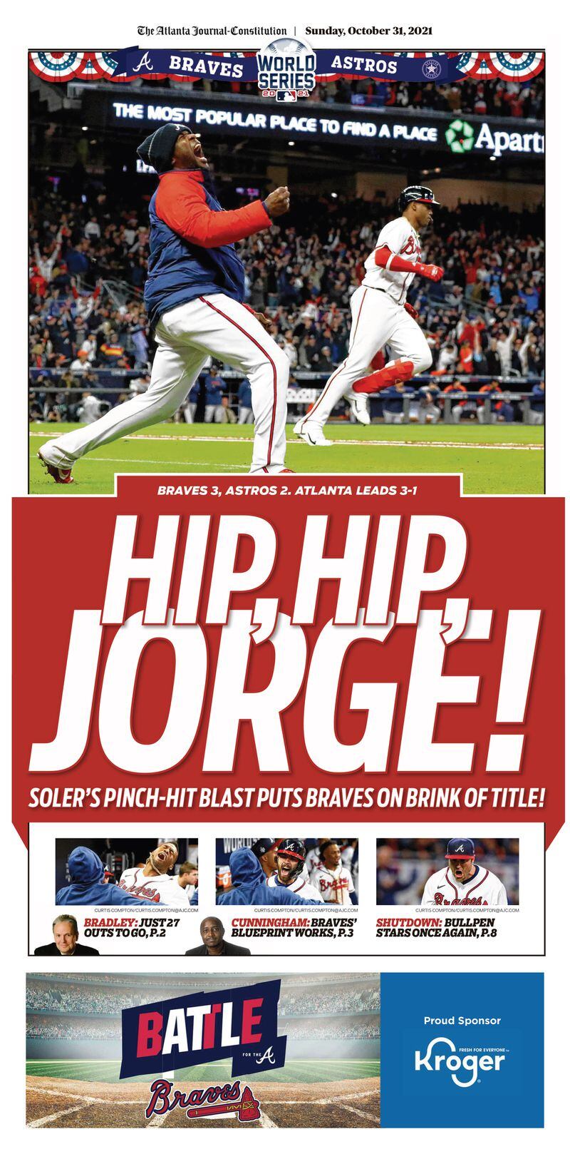 Atlanta Braves World Series section in today’s ePaper