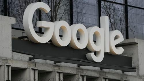 FILE - The Google building is seen in New York, Feb. 26, 2024. (AP Photo/Seth Wenig, File)