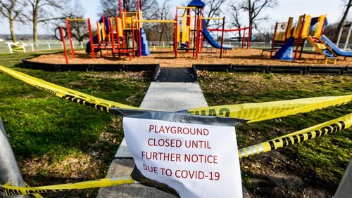 During the COVID-19 pandemic, many counties shut down playgrounds. Now, evidence is emerging that the isolation took a toll on the social, emotional and cognitive development of kids who were babies and toddlers during the pandemic. (AJC file photo)