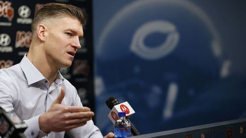 Ryan Pace, an Eastern Illinois graduate, was named the Chicago Bears’ sixth general manager in January 2015. Pace was hired by the Falcons on Thursday as a senior personnel executive.