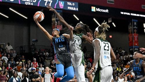 Allisha Gray scored 22 points for the Dream. AJC file photo