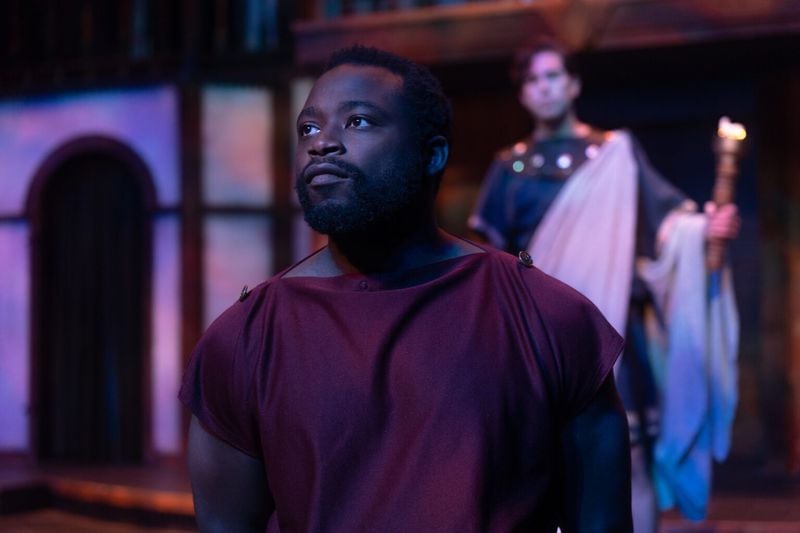 Daryel T. Monson plays the role of Paris in "Troilus and Cressida." Photo: Nicholas Tycho Reed