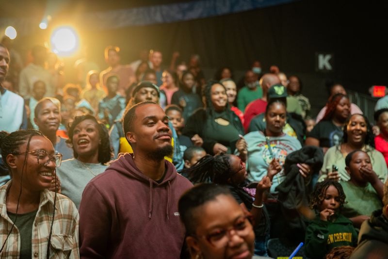 Members of the crowd at UniverSoul Circus' enjoy the 2024 show.