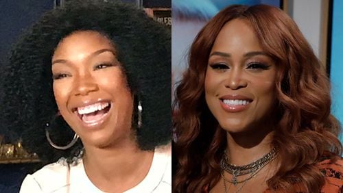 Brandy and Eve are starring in a new ABC pilot drama called "Queens" about a former hip-hop group from the 1990s reuniting. Photos: Rodney Ho/rho@ajc.com (left), CBS (right)