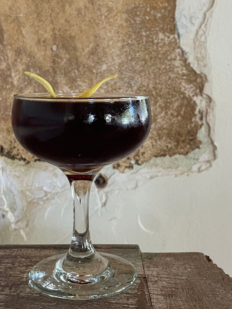 This cozy, Manhattan-style drink at Deer and the Dove aptly is named Sweater Weather. Courtesy of Terry Koval