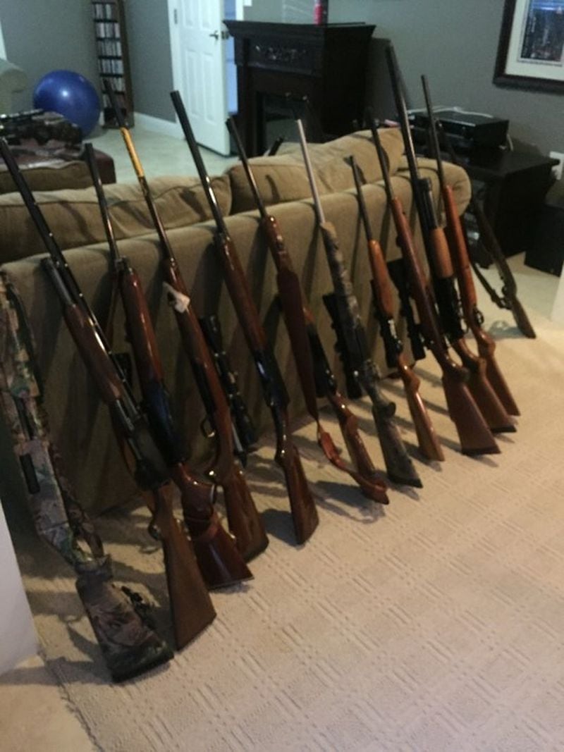 These were among the 73 weapons confiscated by sheriff’s deputies from Janet Paulsen’s home after she requested a temporary protective order against her husband. CONTRIBUTED