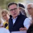 Pennsylvania Republican Senate candidate Dave McCormick speaks during a campaign event in Steelton, Pa., Thursday, Sept. 12, 2024. (AP Photo/Matt Rourke)