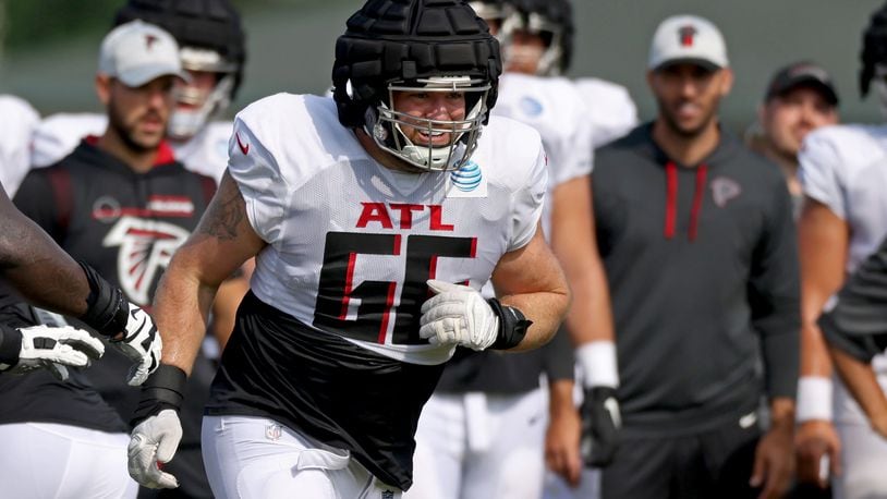 Falcons' Colby Gossett to start at left guard vs. Seahawks