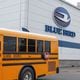 Views of the Blue Bird headquarters in Ft. Valley shown on  on Friday, July 19, 2024. The Biden-Harris administration plans to expand jobs with a grant of $80 million to Blue Bird to build a new factory that will produce electric buses.  (Natrice Miller/ AJC)
 