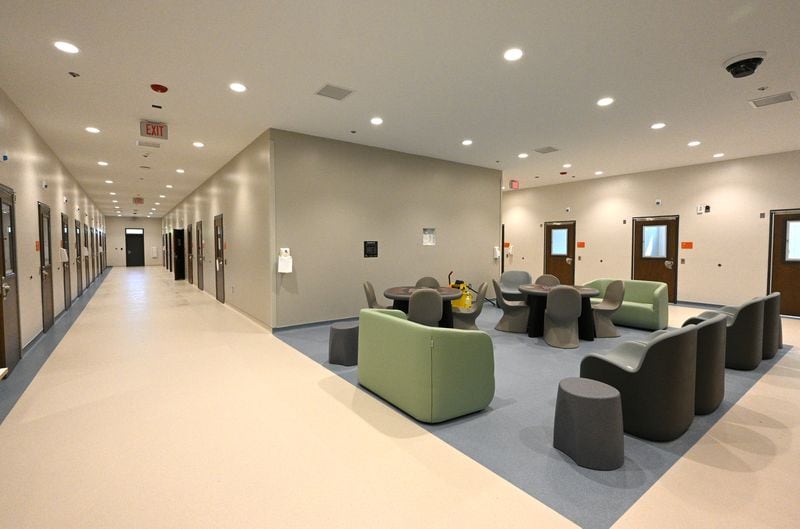 Interior of new Fulton County Behavioral Health Crisis Center, on Friday, June 21, 2024 in Atlanta. (Hyosub Shin / AJC)