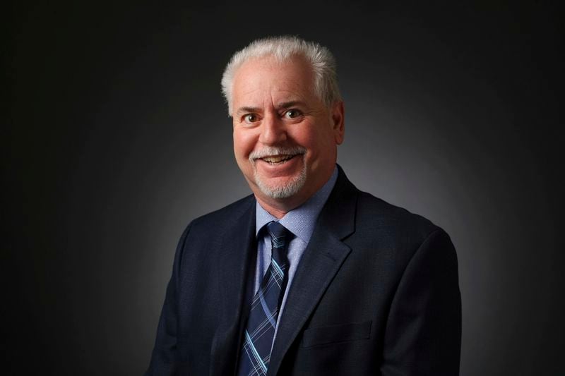 Jeff German, investigative reporter, poses for a portrait in the Las Vegas Review-Journal photo studio in Las Vegas on Jan. 19, 2017. (Elizabeth Brumley/Las Vegas Review-Journal via AP)