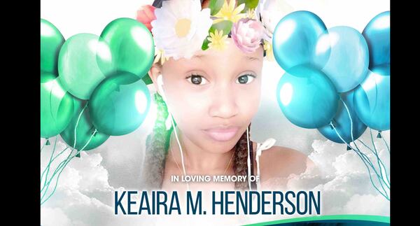 A portion of a flyer for a remembrance ceremony that was held at Alpharetta High for Keaira Henderson.