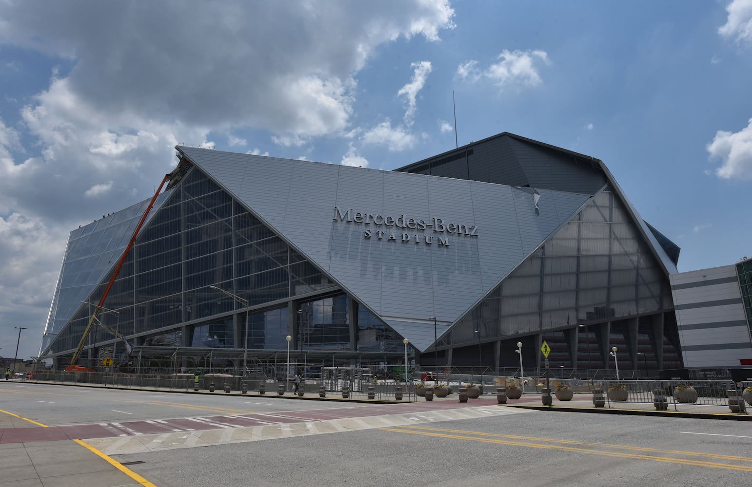 Photos: The latest look at the Falcons’ new Mercedes-Benz Stadium