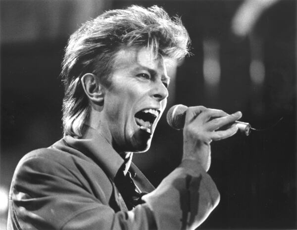 David Bowie in concert at the Omni in Atlanta in 1987. (Renee Hannans / AJC Staff)