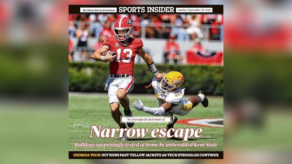 The Atlanta Journal-Constitution's digital magazine Sports Insider, Sunday, September 25, 2022.