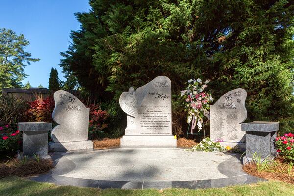 “Angel of Hope” monument was recently unvielded at Arlington Memorial Park in Sandy Springs.