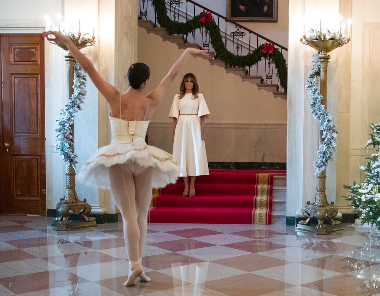 Photos: Melania Trump unveils White House Christmas decorations