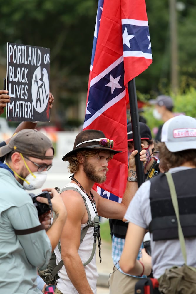 Stone mountain protest