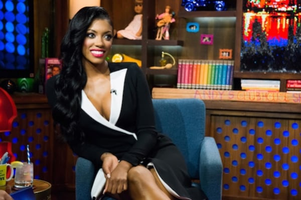 Porsha Williams did Andy Cohen's live show to talk about her fight with Kenya. CREDIT: Bravo