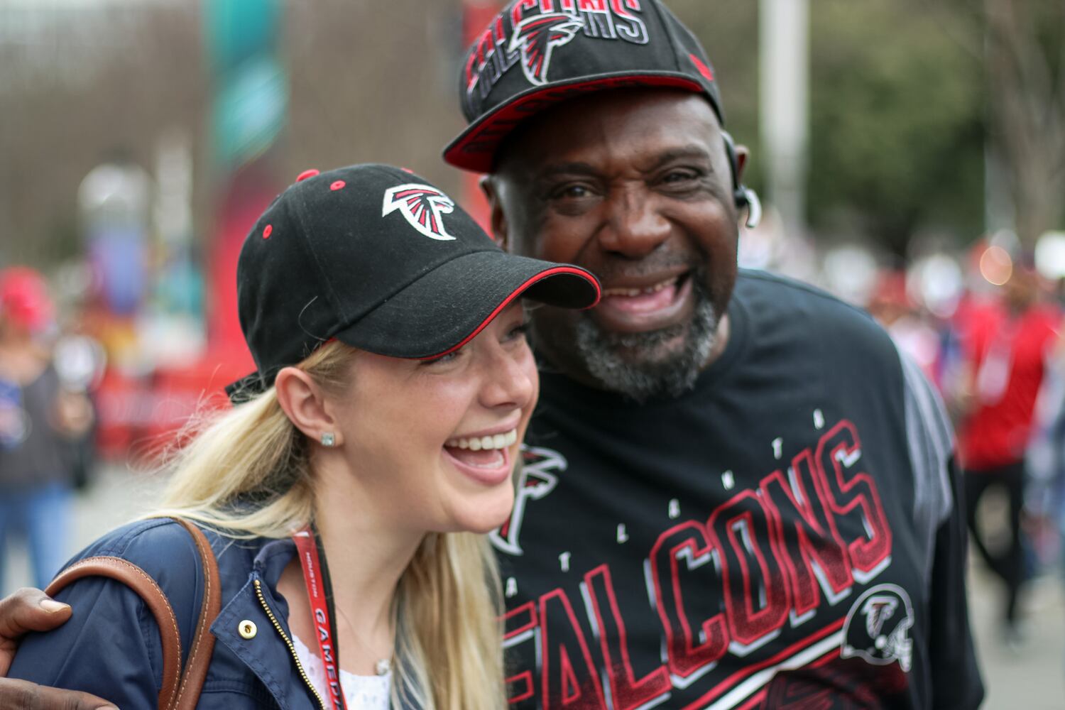 Falcons fans in Houston