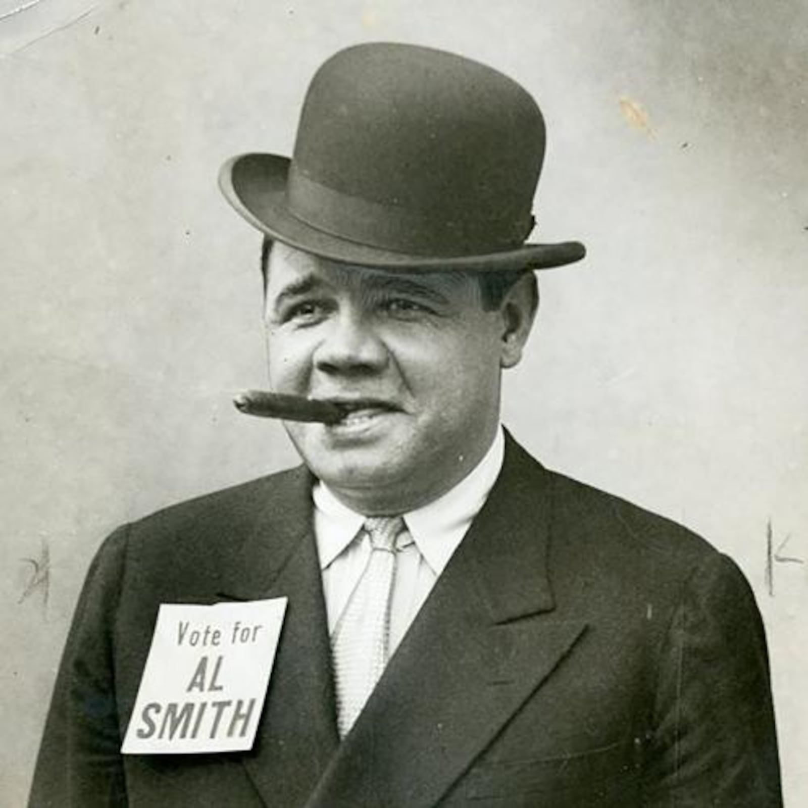 Babe Ruth stumping for Al Smith in 1928. Courtesy of New York State Museum. 