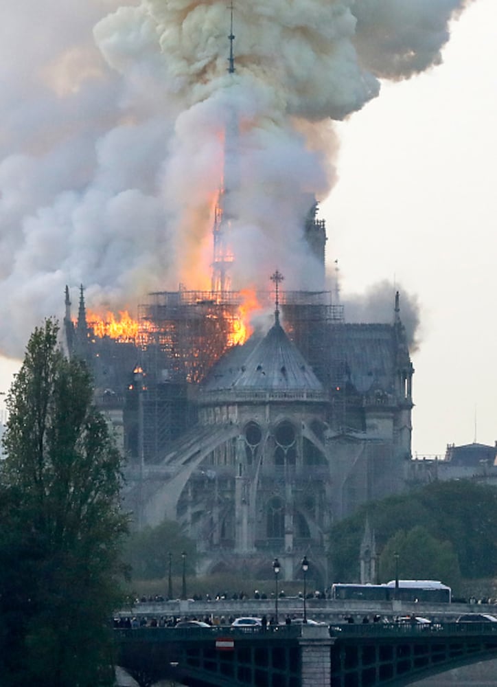 Photos: Paris’ Notre Dame Cathedral on fire