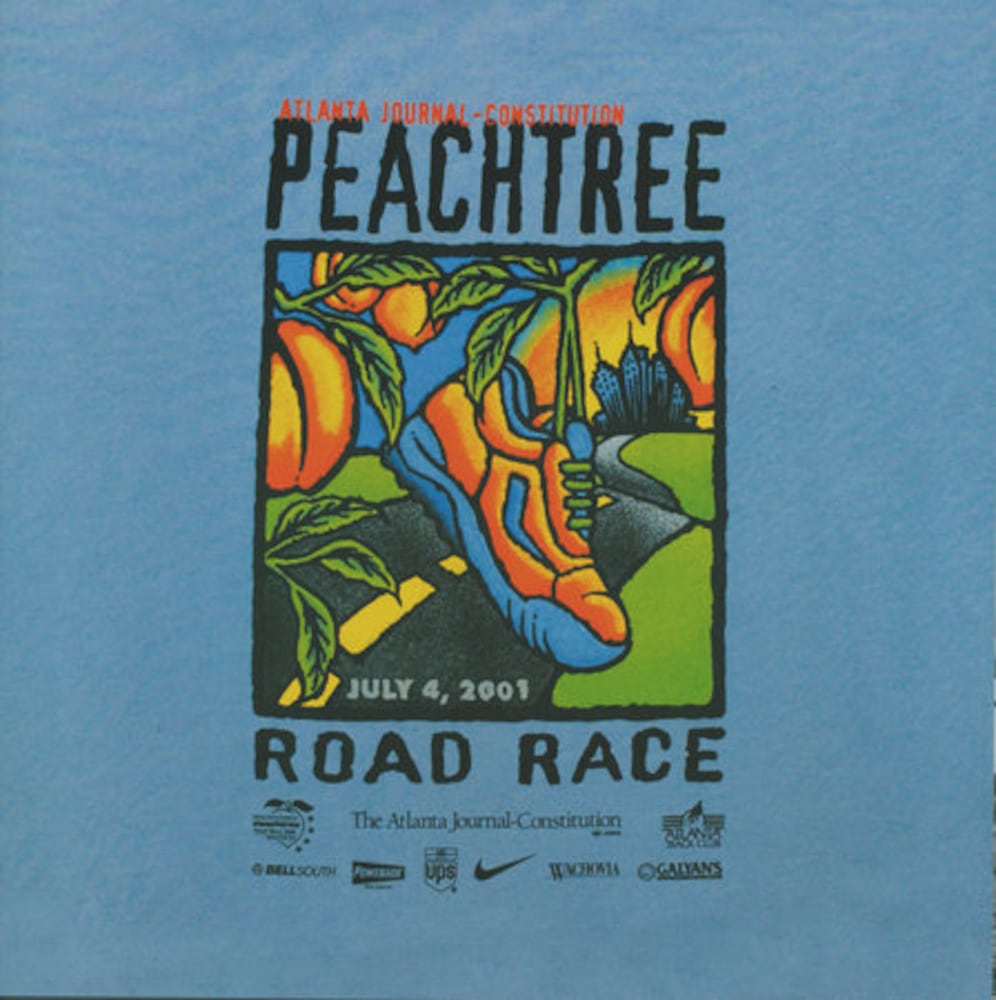 Peachtree Road Race: 2000s T-shirts