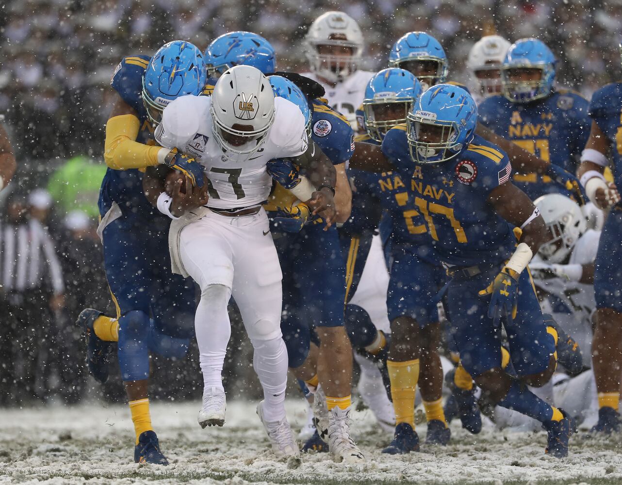 Photos: Army edges Navy in the snow