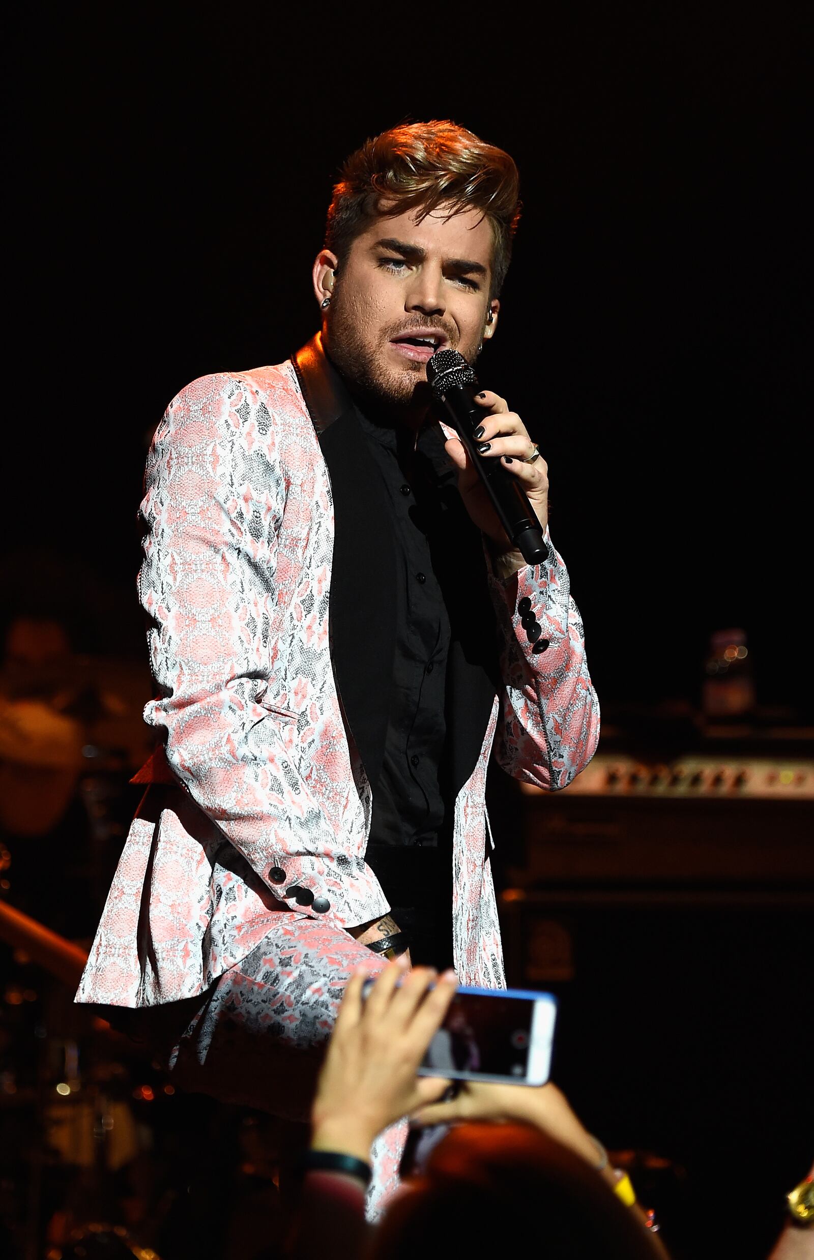 MIAMI BEACH, FL - JULY 14: Singer Adam Lambert performs at Miami Magazine's Splashion At Fillmore Miami Beach at Fillmore Miami Beach on July 14, 2015 in Miami Beach, Florida. (Photo by Frazer Harrison/Getty Images)