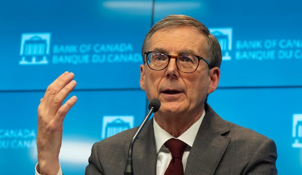 Bank of Canada Governor Tiff Macklem speaks during a news conference, Wednesday, Dec. 11, 2024 in Ottawa, Ontario. (Adrian Wyld/The Canadian Press via AP)